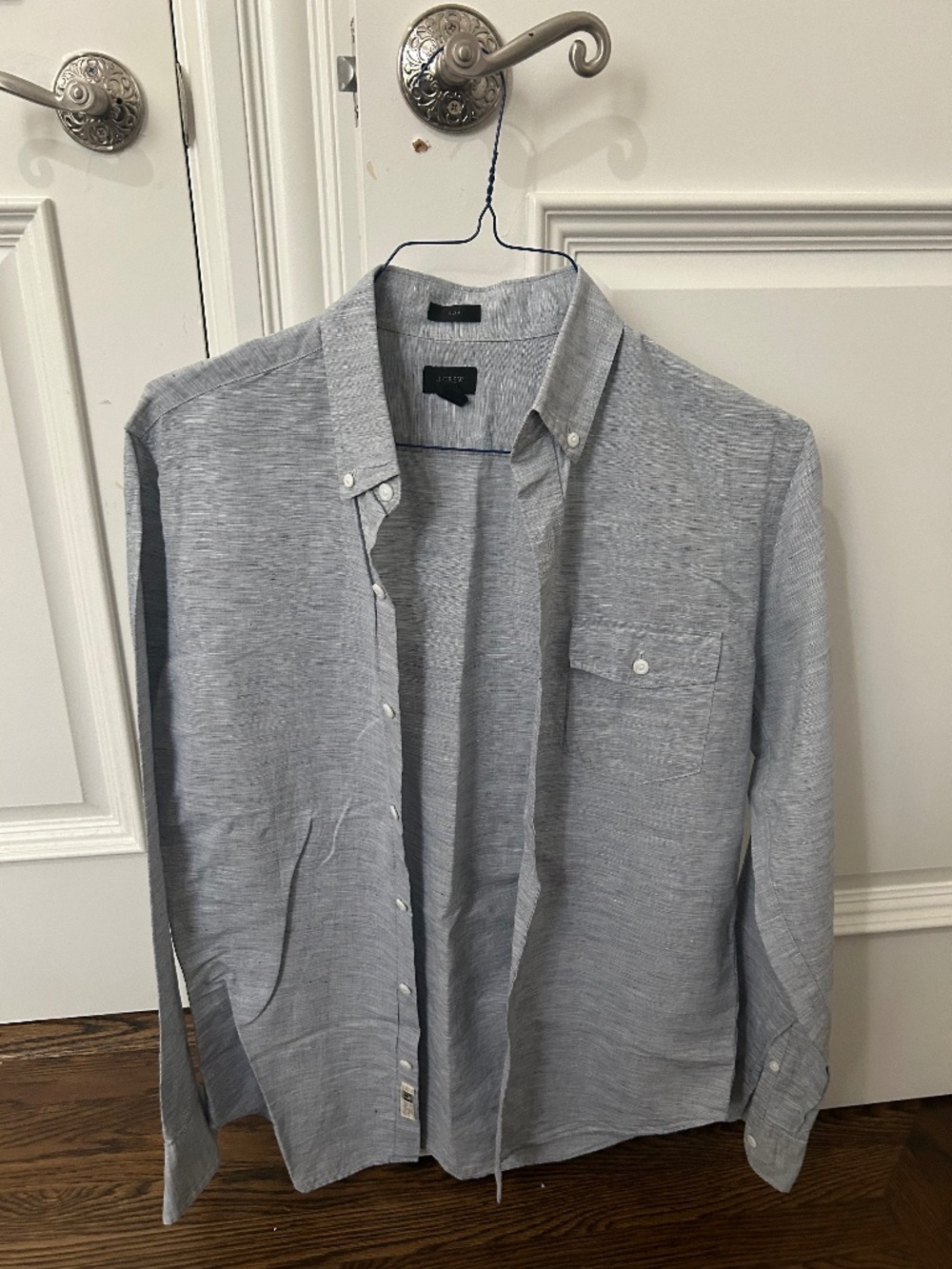 J crew blue cotton shirt